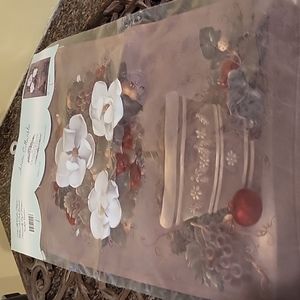 Garden Banner Magnolia flowers and vase